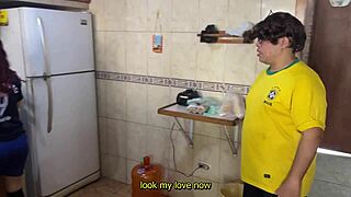 Blindfolded Girlfriend Cheated by Boyfriend Paying Football Debt NTR