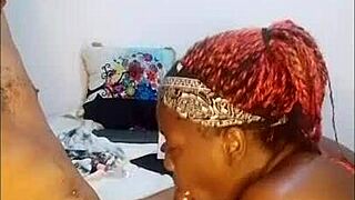 Hey big cock, what if one hot ebony slut sucks you sloppily until swallowing cum as your unlocked slave?