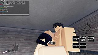 Slutty Roblox Girl Feels Intense Pleasure During Hard Fucking Session