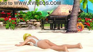 I feel so excited teasing nude in private paradise with erotic close-up on big ass at beach.