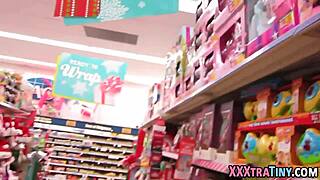 I take big cock deep as petite teen 18+ brunette with cumshot