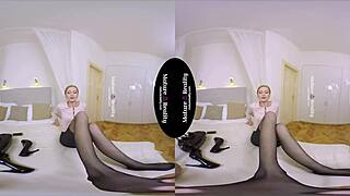 Hotel Room Fuck Session with Skinny Mature in Stockings and Heels