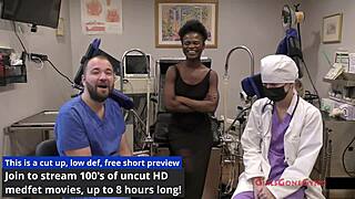 Rina arem goes for yearly checkup with nurse in hospital