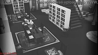 Oh honey, I didn't mean to fuck that stranger at the library, the cheating bookworm wife confesses on security cam