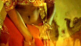 Gorgeous indian woman teases with natural body in sensual dance and strip