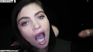 Whoa, you two just unleashed 18 cumshots in this gloryhole swallow session