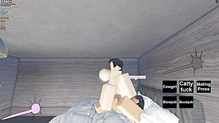 Slutty Roblox Girl Feels Intense Pleasure During Hard Fucking Session