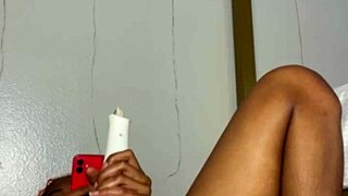 i'm edging my wet pussy lips in homemade solo session showing off my skinny teen body to my black best friend