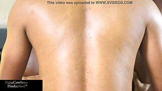 Damn, Naija Cowboy Rides Me Hard in Cowgirl Doggystyle with Monster Cock Fucking My Fat Ebony Big Ass Until Squirting!