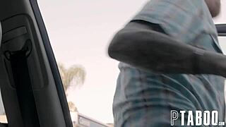 Smiling for the camera with johnny goodluck and victoria voxxx in action