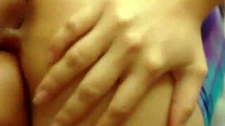 Skinny wife gets fingering leading to squirting multiple times. It's an intriguing masturbation session focused on her ass.