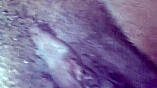 Ex Ebony Girlfriend Uses Vibrator and Sucks Cock