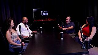 See Through Teen 18+ in Group with Fat Old Black BBW Cuckold Swingers Named Ted Official on Sheer Red