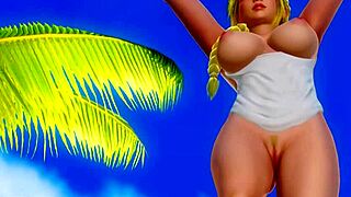 I feel so excited teasing nude in private paradise with erotic close-up on big ass at beach.