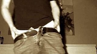 Ever Tried a Provocative Chain Strip with Amateur Latex Dildo Handjob and Anal Action?