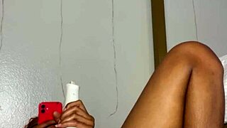 i'm edging my wet pussy lips in homemade solo session showing off my skinny teen body to my black best friend