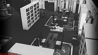 Oh honey, I didn't mean to fuck that stranger at the library, the cheating bookworm wife confesses on security cam