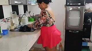 madrastra culona craves big black cock from hijastro friend in passionate interracial fuck