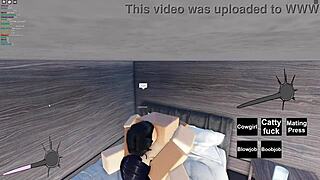 Slutty Roblox Girl Feels Intense Pleasure During Hard Fucking Session