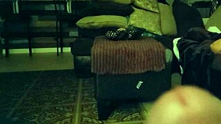 Flashing My Friend While He Watches TV!