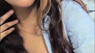 Horny Latina Student Waits for Boyfriend to Fuck Her Tonight