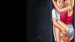 hey, you won't believe how roxxie gets clapped by mia in that super fuck session. it's all about big tits milf action in the lock room!