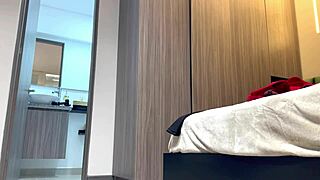 Is this unknown chica in leggins with big tits and ass worth spying on in her panties?