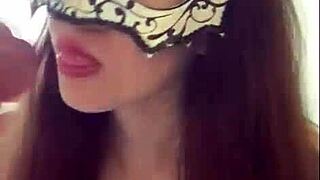 This cute russian brunette with small tits teases in pov joi, stripping to expose shaved pussy for dirty talk. She adds blowjob dildo and facesitting with stockings on.