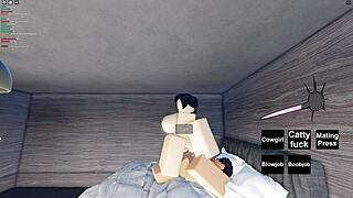 Slutty Roblox Girl Feels Intense Pleasure During Hard Fucking Session