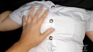 Thai College Student Uniform Pussy Fucking Creampie for Grade Fix