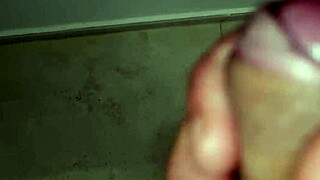 sexy alternative guy teases with stripping and slaps while riding bed in homemade exhibitionist video