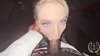 Rome Major Fucks Stunning Blonde Nympho In The Car With Deepthroat Blowjob And Cum On Big Tits. Intense Cowgirl Riding Follows.