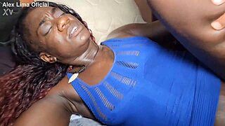 neighbor leaves for work so i fuck his hot wife in their bed