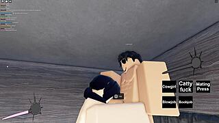 Slutty Roblox Girl Feels Intense Pleasure During Hard Fucking Session