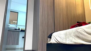 Is this unknown chica in leggins with big tits and ass worth spying on in her panties?