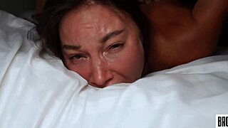 Drooling Slut Squirts Wildly While Sucking and Riding Huge Cock