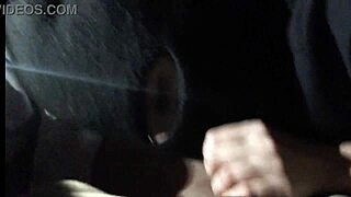 Can Sexy Brunette Give Femdom Blowjob In Car With Deepthroat And Handjob On Big Tits?