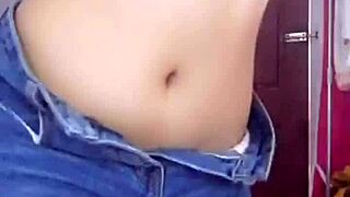 hey, check out this vietnamese asian girl showing off in her solo performance, it's super hot with all the teasing