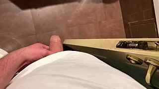 Pervert Stepbro Spying On Skinny Not Sister In Shower Shoots Huge Cum Load On Face!