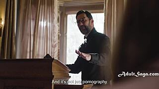 Teaching Prayers During Intense Ass Fuck Of Tight Teen Butt