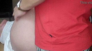 Foster Stepmom Wanted Cum in Her Shaved Pussy During Homemade Creampie with Brunette Babe