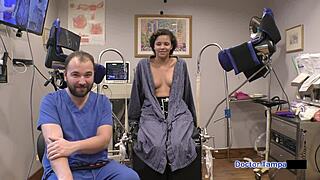 dr tampa takes rebel wyatt backstage for intense face fucking in gloves