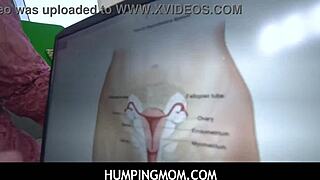 hey stepson, your short haired busty milf stepmother olive glass is educating you on humping and creampie