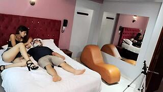 Who knew the white-bearded uncle's big cock still works for the young latina teen to suck in this intriguing homemade encounter?