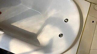 Pervert Stepbro Spying On Skinny Not Sister In Shower Shoots Huge Cum Load On Face!