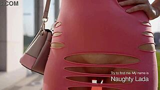 Feeling excited, I cut my dress and went outside flashing upskirt to others with naughty milf exhibitionism.