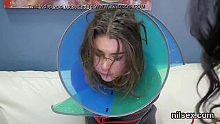 wacky teen 18+ hints at brutal hardcore blowjob and ass to mouth in bizarre bdsm session