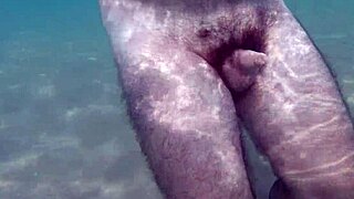 Can You Believe This Naked Uncle Teases MILFs on the Sunny Beach?