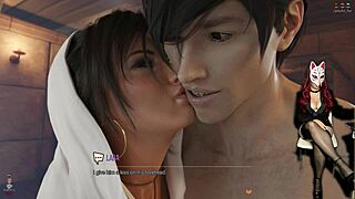 Croft adventures deepthroat with fingers in ass