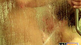 Horny wife and husband hint at shower blowjob before swingers party